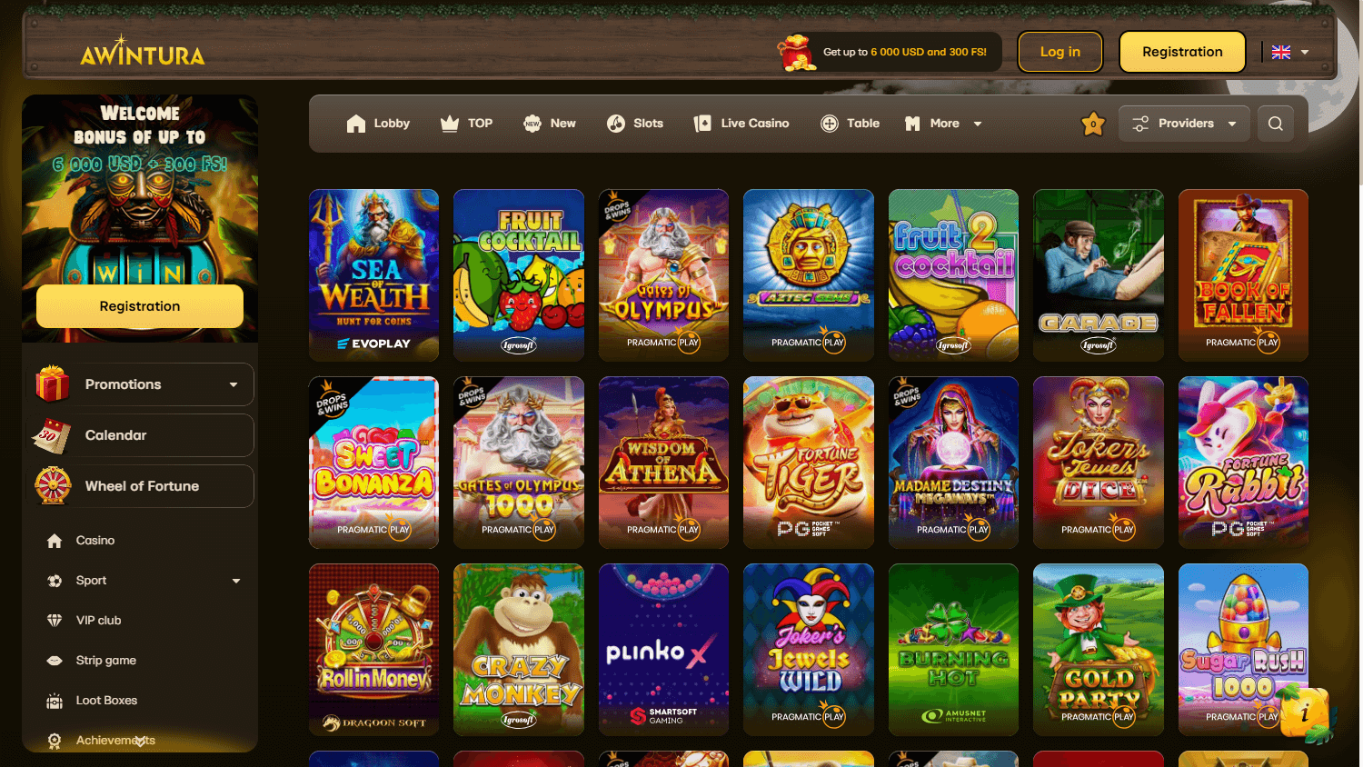 Awintura casino Rese&ntilde;a