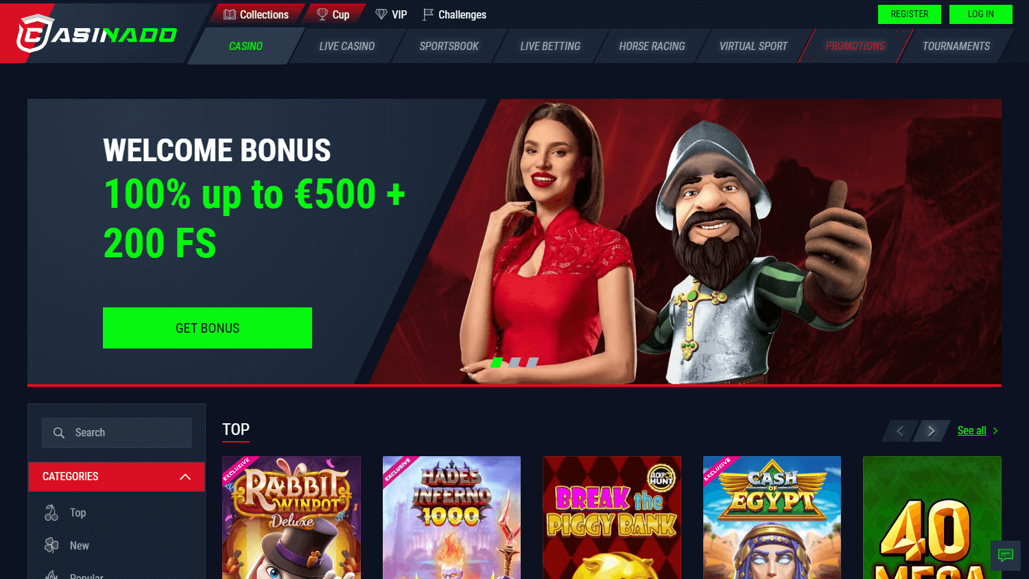 Casinado Casino Rese&ntilde;a