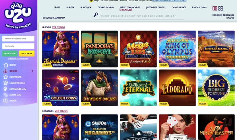 PlayUZU casino Reseña