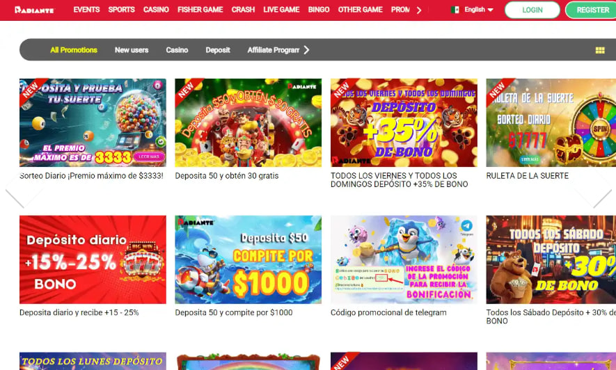 Radiante casino Reseña