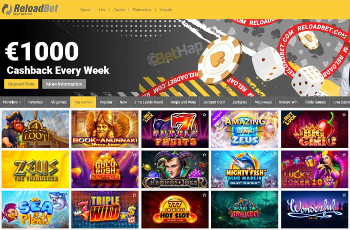 Reloadbet casino Reseña