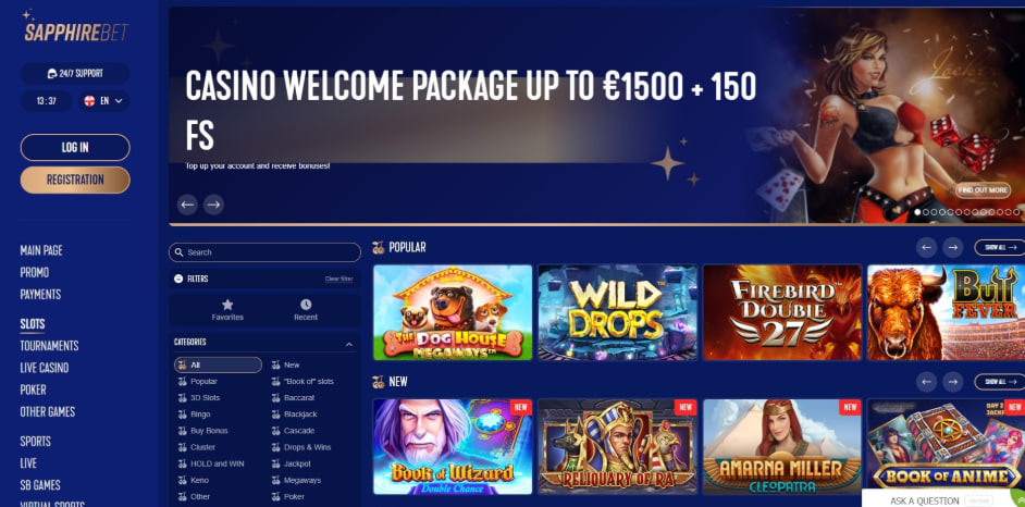 Sapphire casino Reseña