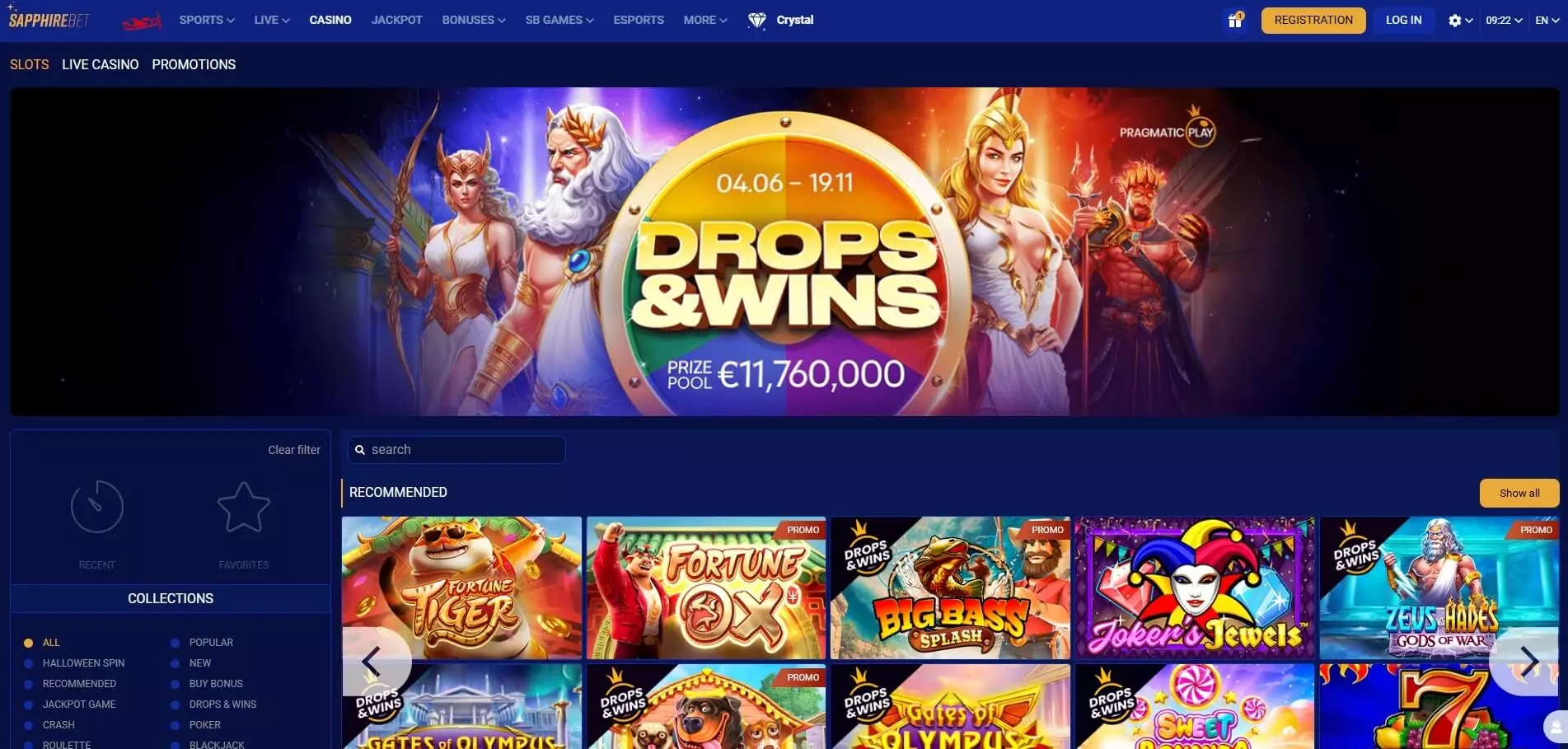 SapphireBet casino Rese&ntilde;a